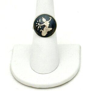 Siam (Thailand) Sterling Silver Ring Goddess Mekhala - Size 6.5